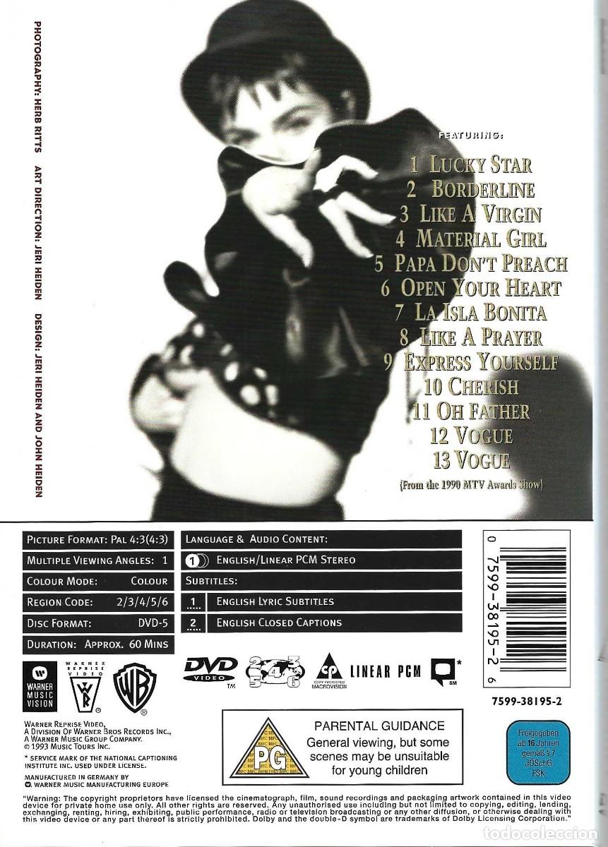 V&iacute;deos y DVD musicales: MADONNA THE IMMACULATE COLLECTION - Foto 2