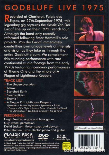 V&iacute;deos y DVD musicales: Van der Graaf Generator - Godbluff Live 1975 - Foto 2