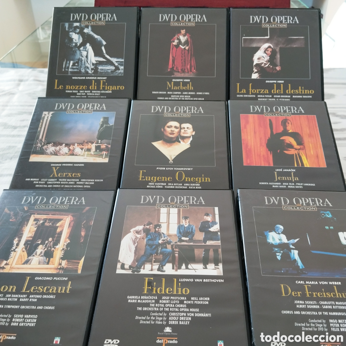 V&iacute;deos y DVD Musicales: DVD OPERA Collection. 9 Dvd. en Magnifico estado. Ver titulos