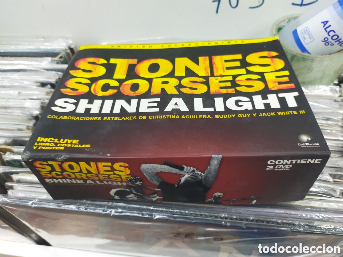 V&iacute;deos y DVD Musicales: Rolling Stones scorsese shine a light caja box con 2 dvd's + postales + poster + libreto leer descri