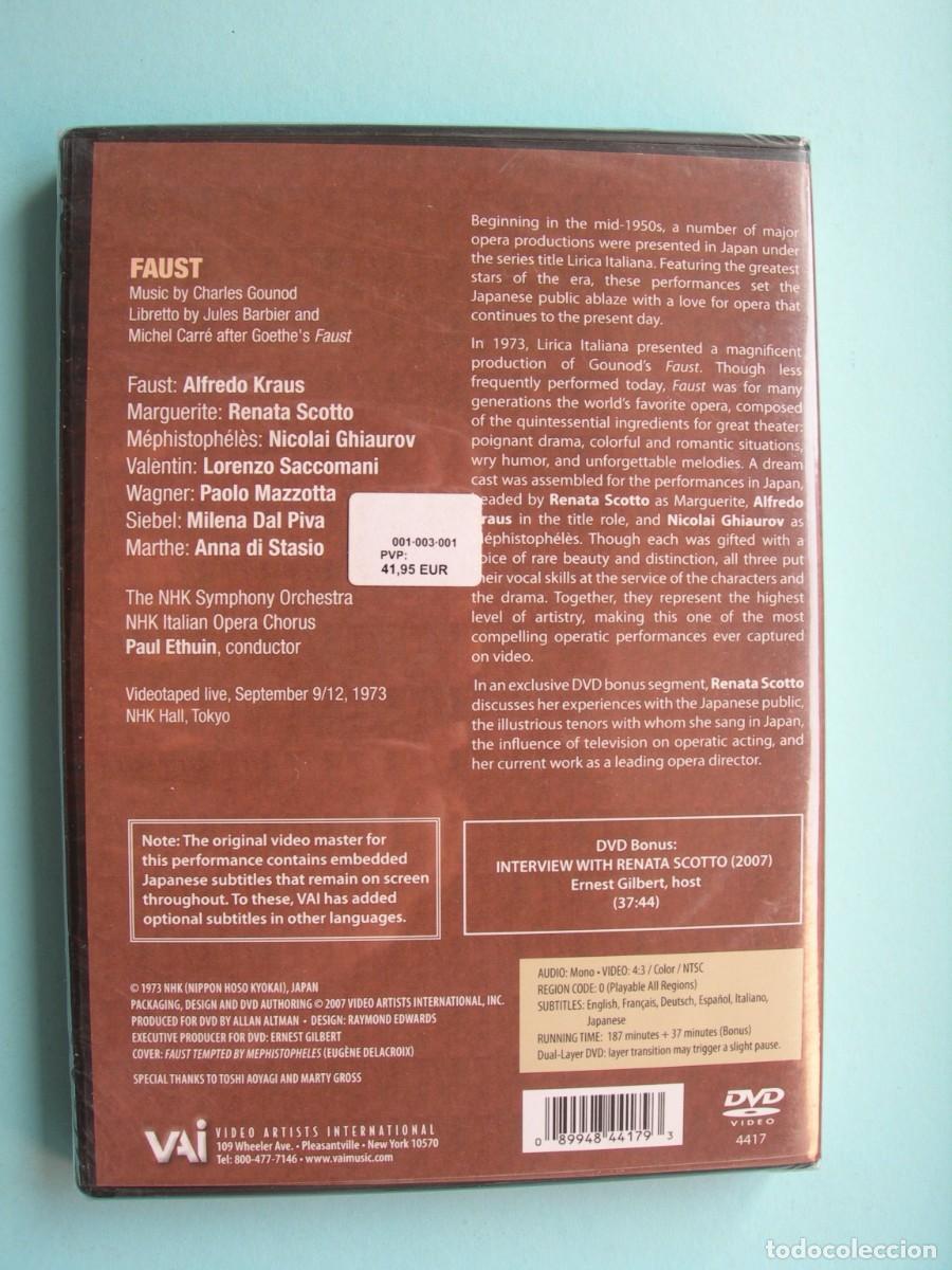 V&iacute;deos y DVD musicales: FAUST / PAUL ETHUIN / DVD PRECINTADO / &Oacute;PERA / COLECCI&Oacute;N PARTICULAR - Foto 2