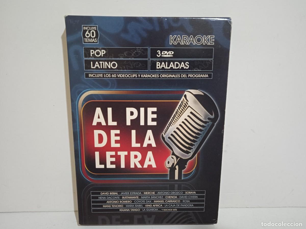 V&iacute;deos y DVD Musicales: Al Pie De La Letra - 3 x DVD - 60 videoclips y karaokes del programa - 2008