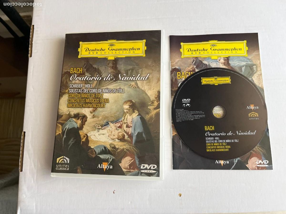 V&iacute;deos y DVD Musicales: BACH ORATORIO DE NAVIDAD HARNONCOURT DEUTSCHE GRAMMOPHON DVD MUSICAL KREATEN