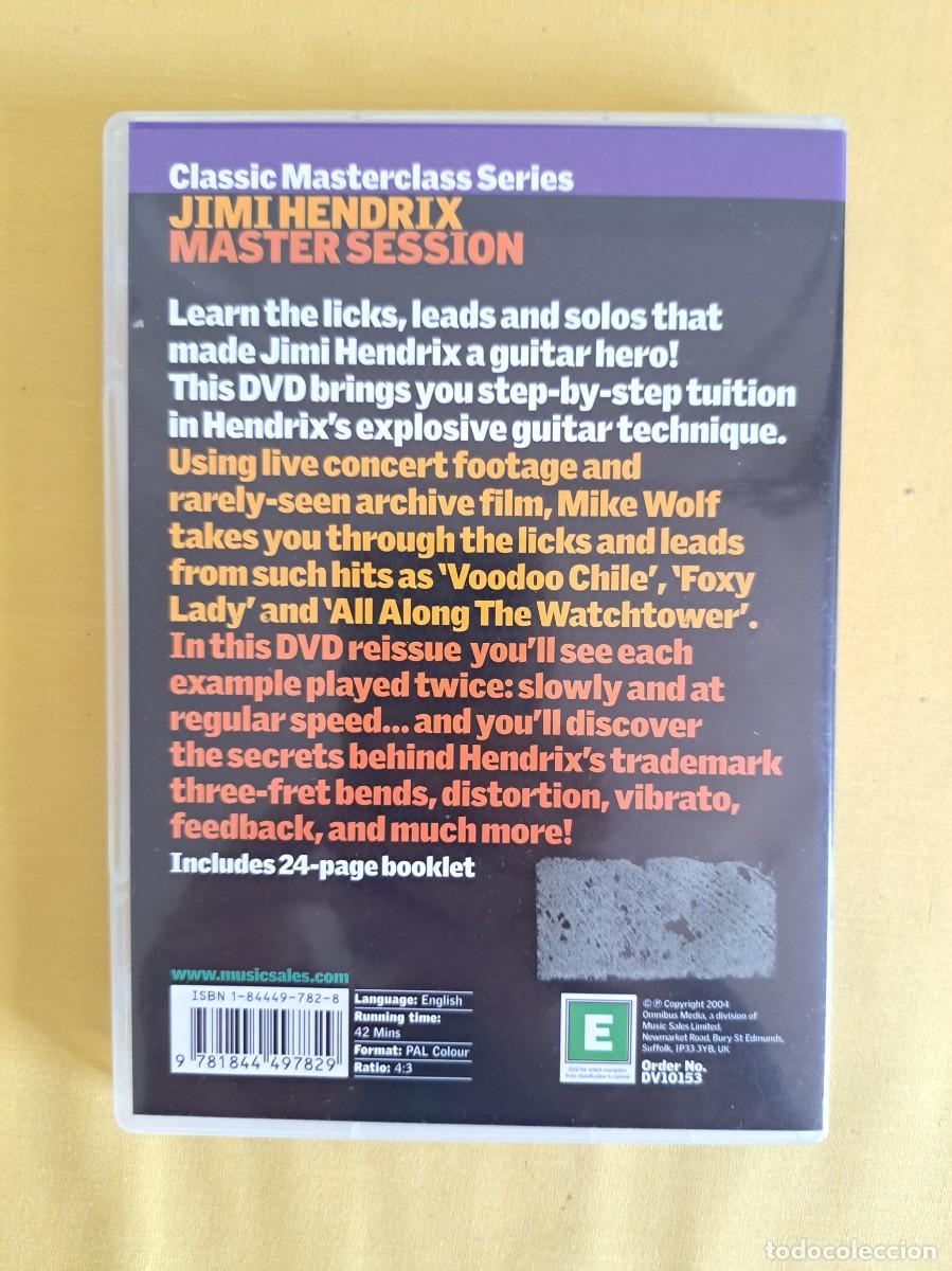 V&iacute;deos y DVD musicales: JIMI HENDRIX - MASTER SESSION - CLASSIC MASTERCLASS SERIES - DVD - Foto 3