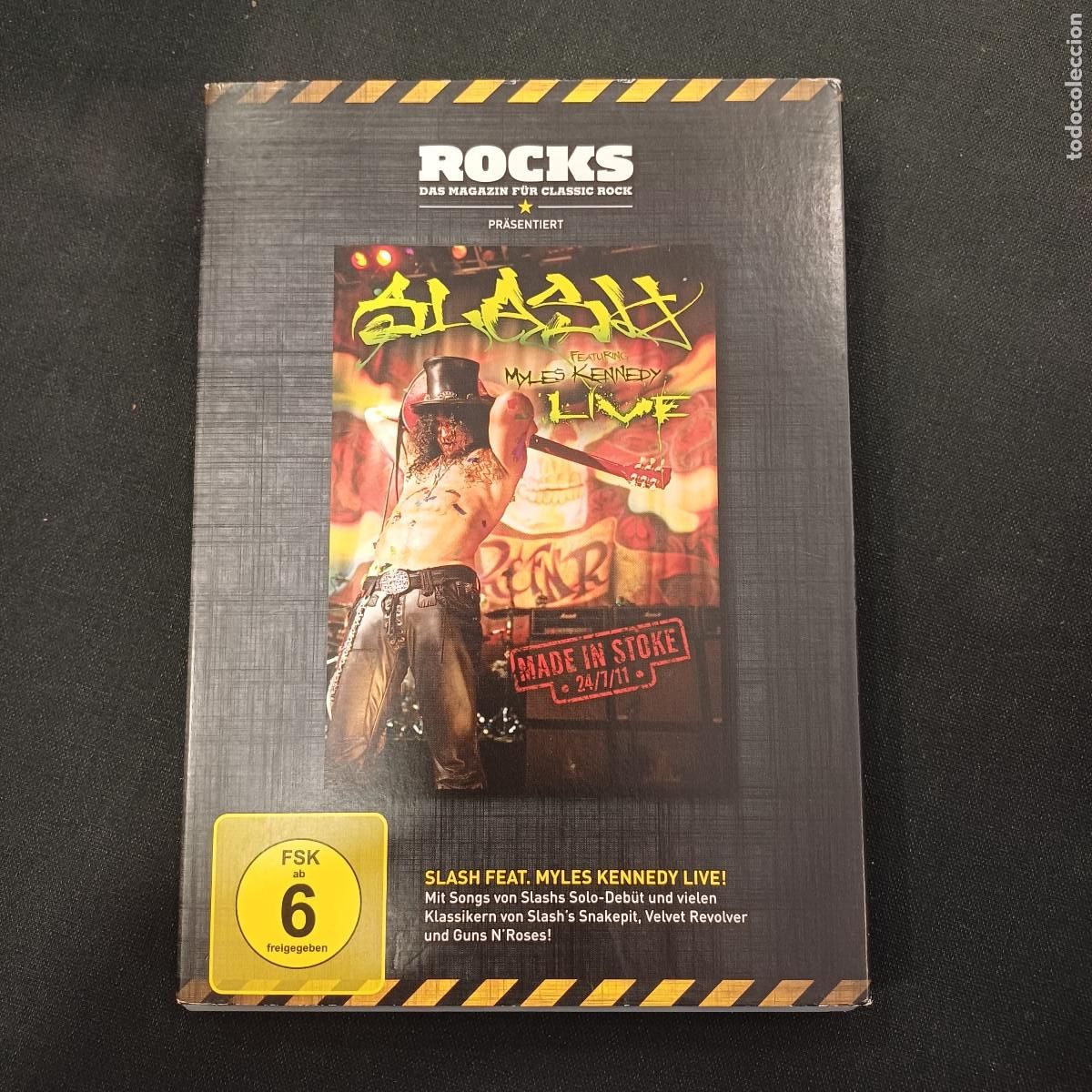 V&iacute;deos y DVD Musicales: SLASH/LIVE MADE IN STOKE 24/7/11/MYLES KENNEDY LIVE/DVD + LIBRETO METAL.