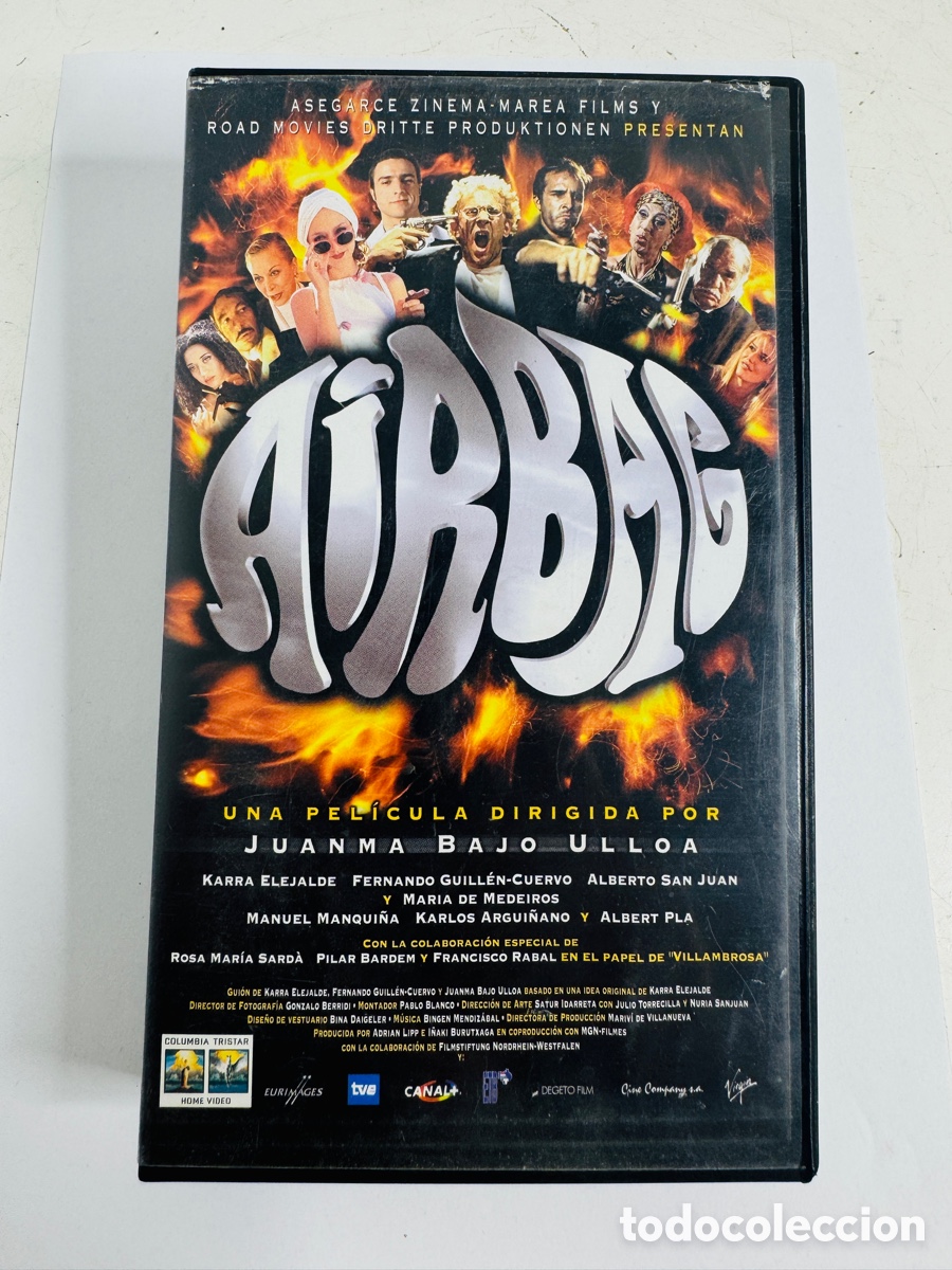 V&iacute;deos y DVD Musicales: VHS de la pel&iacute;cula espa&ntilde;ola de culto Airbag