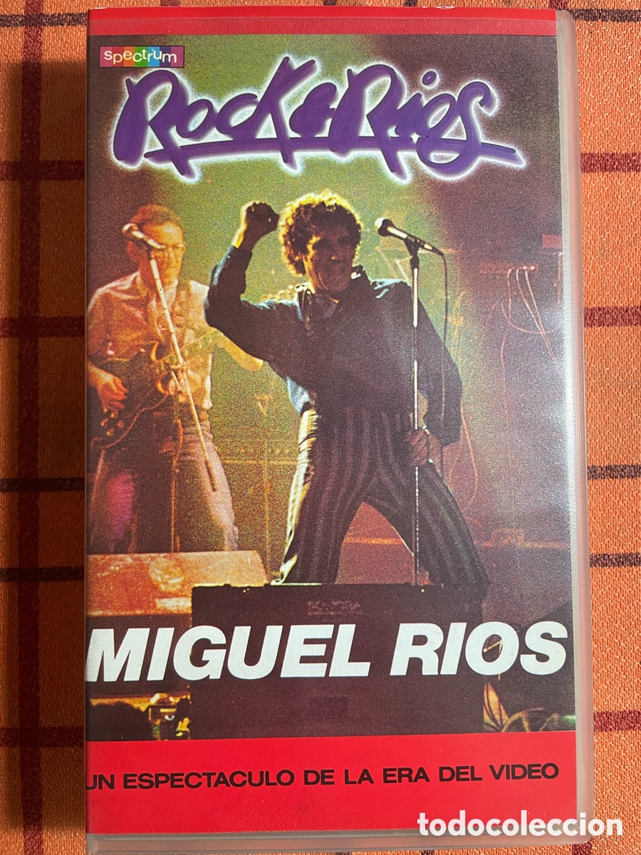 V&iacute;deos y DVD Musicales: Miguel R&iacute;os - Rock & R&iacute;os (Concierto en Madrid 1982) - VHS Original Spectrum / Polygram