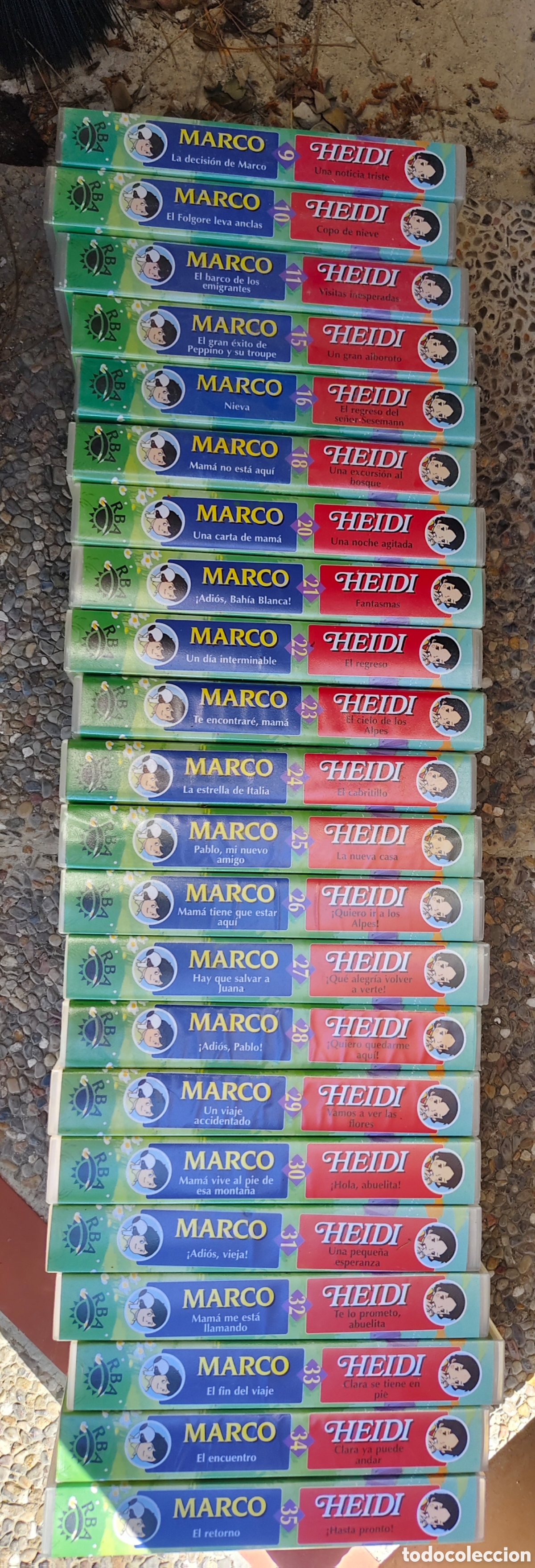 V&iacute;deos y DVD Musicales: Colecci&oacute;n incompleta de HEIDI Y MARCO
