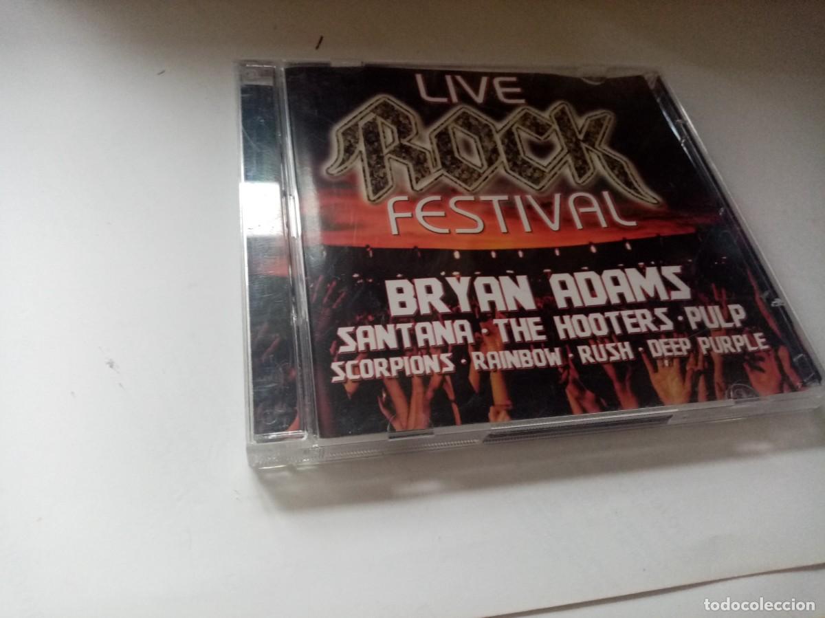 V&iacute;deos y DVD Musicales: 2 CD. LIVE ROCK FESTIVAL BRYAN ADAMS CON SANTANA SCORPIONS Y OTROS