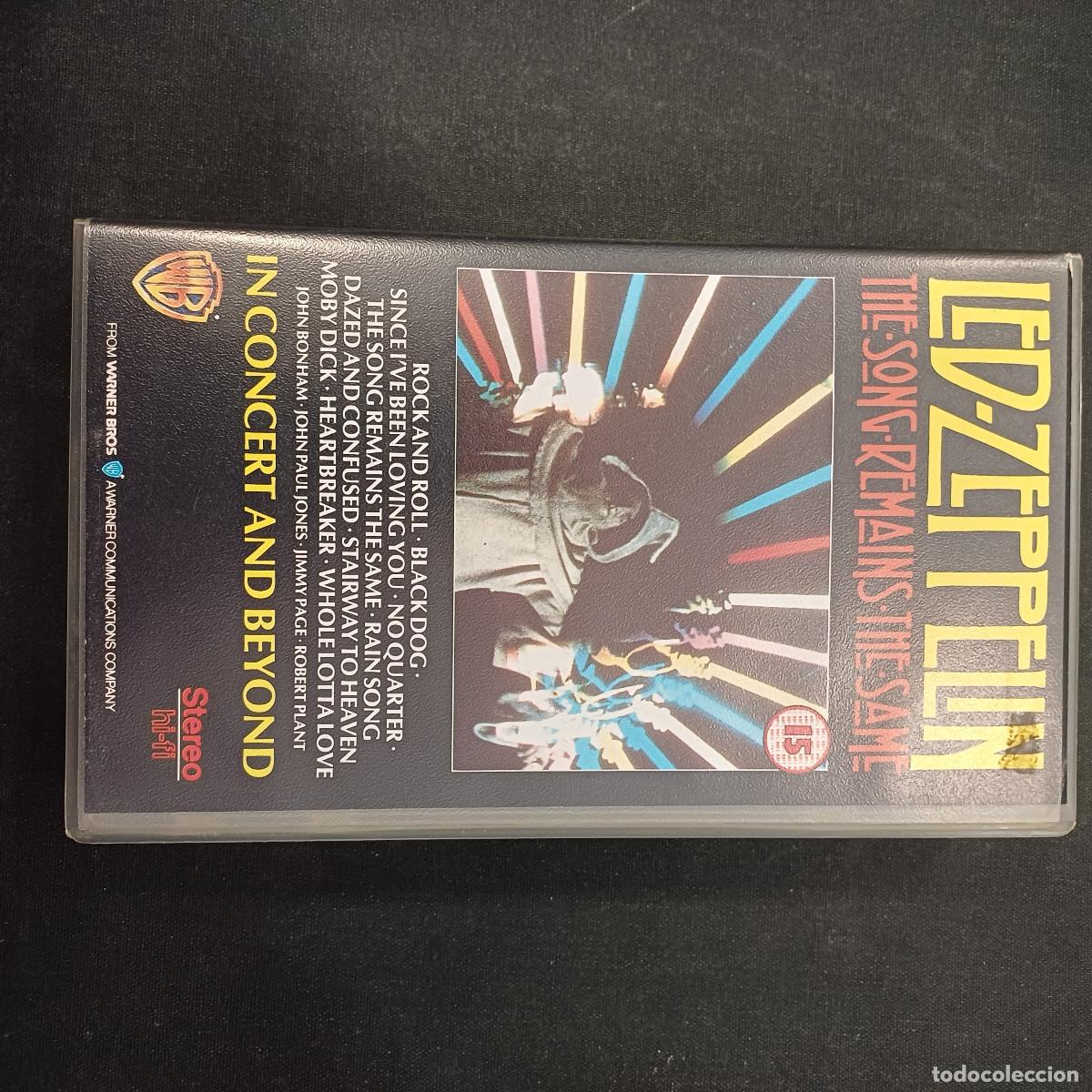 V&iacute;deos y DVD Musicales: LED ZEPPELIN/THE SONG REMAINS THE SAME/VHS.