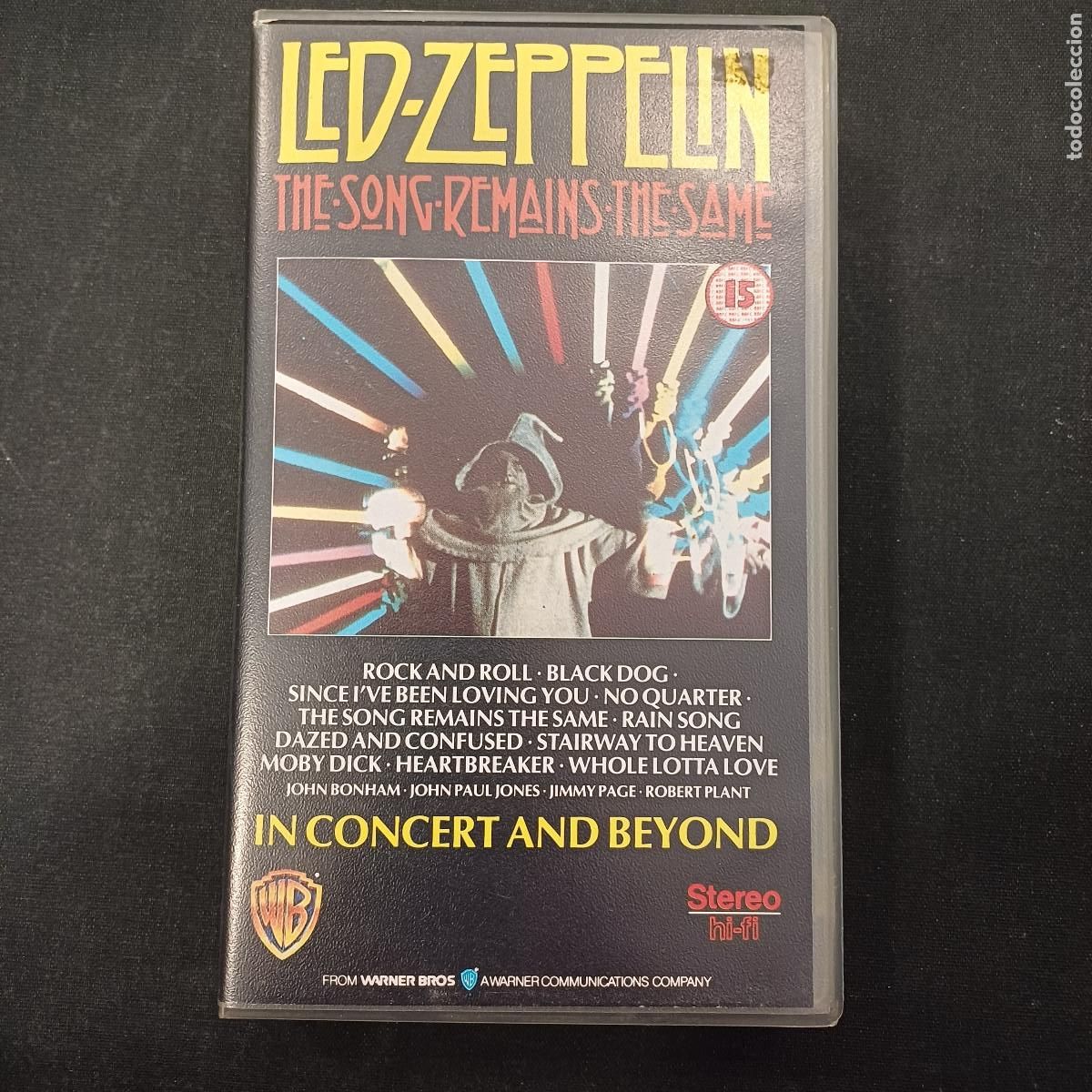 V&iacute;deos y DVD Musicales: LED ZEPPELIN/THE SONG REMAINS THE SAME/VHS.