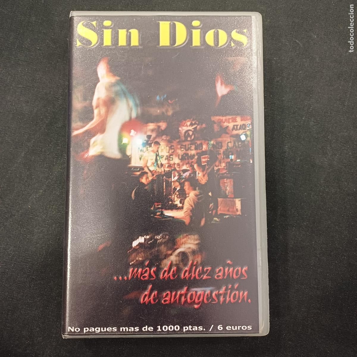 V&iacute;deos y DVD Musicales: SIN DIOS/MAS DE DIEZ A&Ntilde;OS DE AUTOGESTION/VHS PUNK.