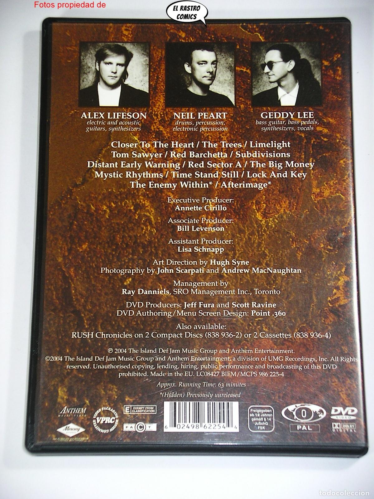 V&iacute;deos y DVD musicales: Rush, Chronicles The DVD collection, D8 - Foto 2