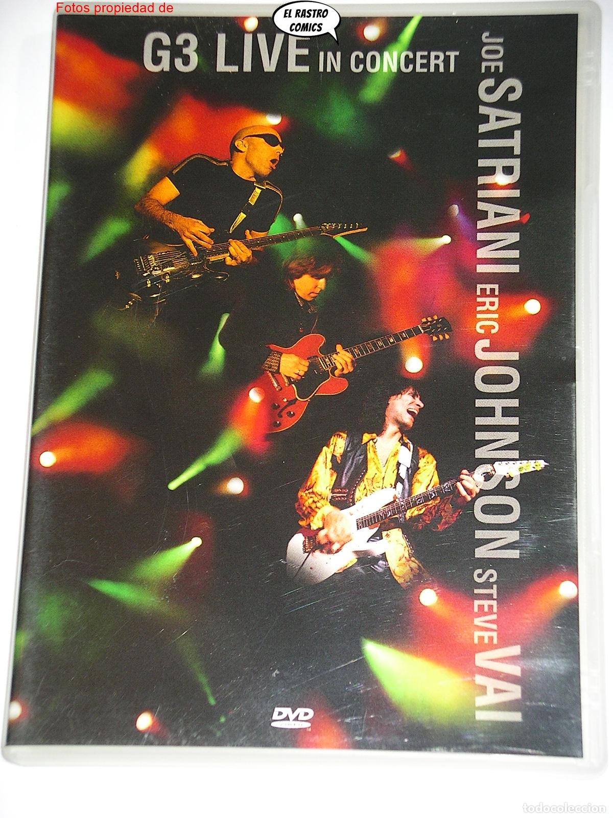 V&iacute;deos y DVD Musicales: Joe Satriani, Eric Johnson, Steve Vai, G3 live in concert 1996, DVD, D8