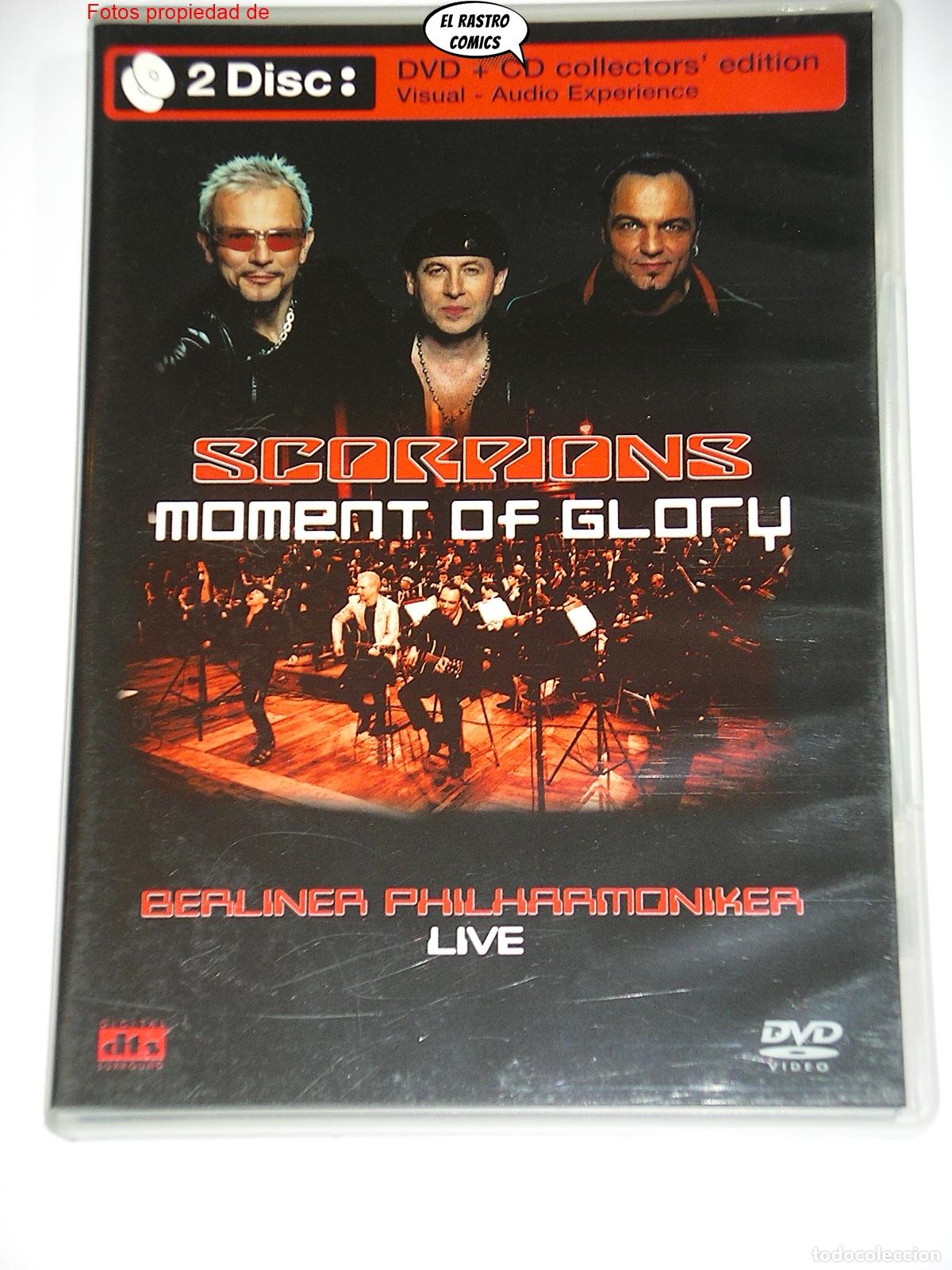 V&iacute;deos e DVD Musicais: Scorpions, Moment of glory, Collectors edition, Live, doble, CD + DVD, D4