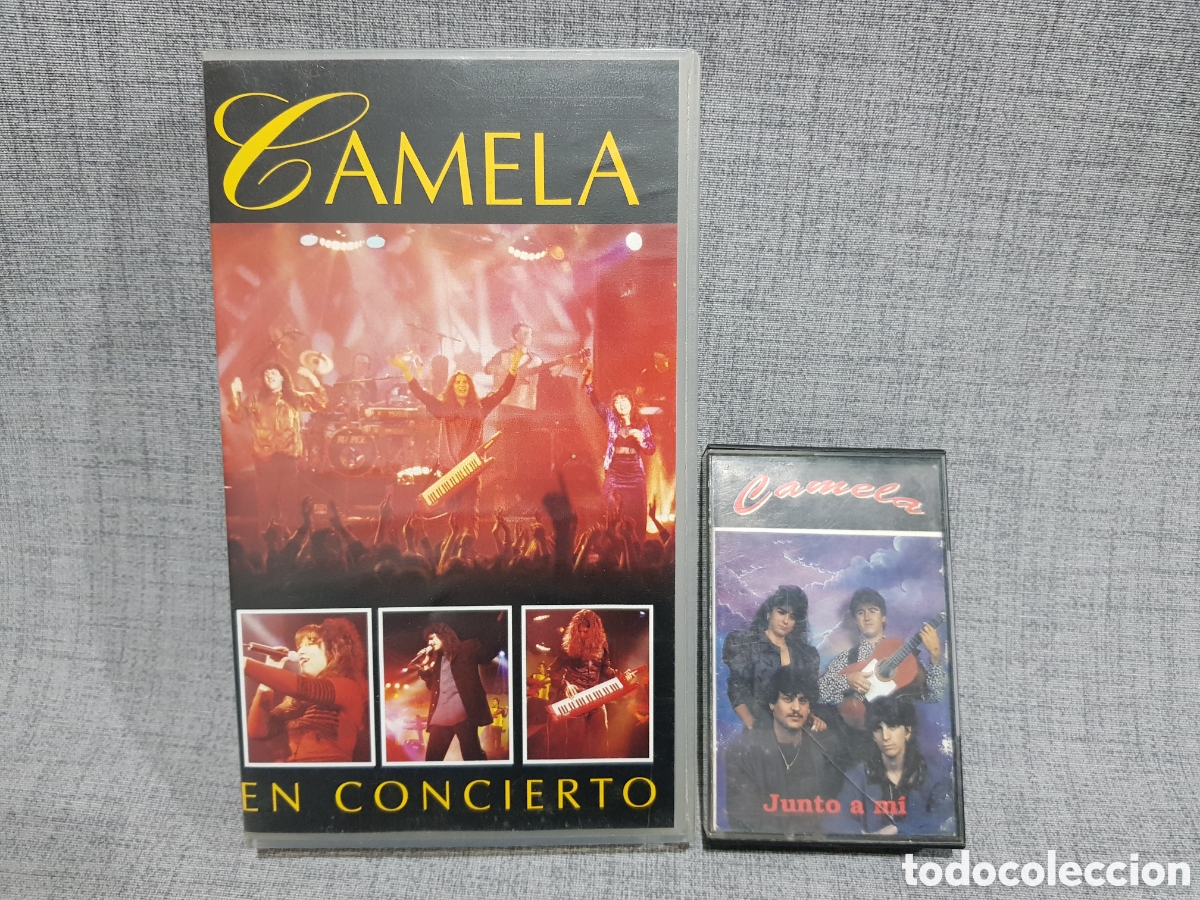 V&iacute;deos y DVD Musicales: VHS CAMELA EN CONCIERTO (A&Ntilde;O 2001) + CASSETTE JUNTO A M&Iacute; (A&Ntilde;O 1994)