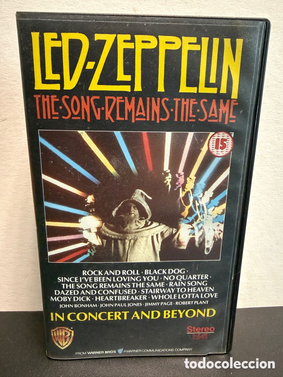 V&iacute;deos y DVD Musicales: Led Zeppelin - The Song Remains The Same (VHS)