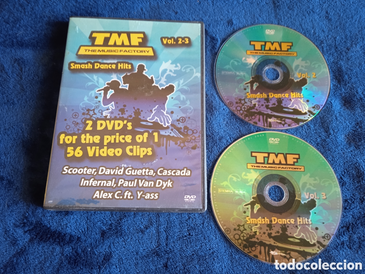 Vid&eacute;os y DVD Musicaux: DVD -TMF VOL. 2-3 SMASH DANCE HITS 56 VIDEO CLIPS -DAVID GUETTA -CASCADA INFERNAL... OTROS