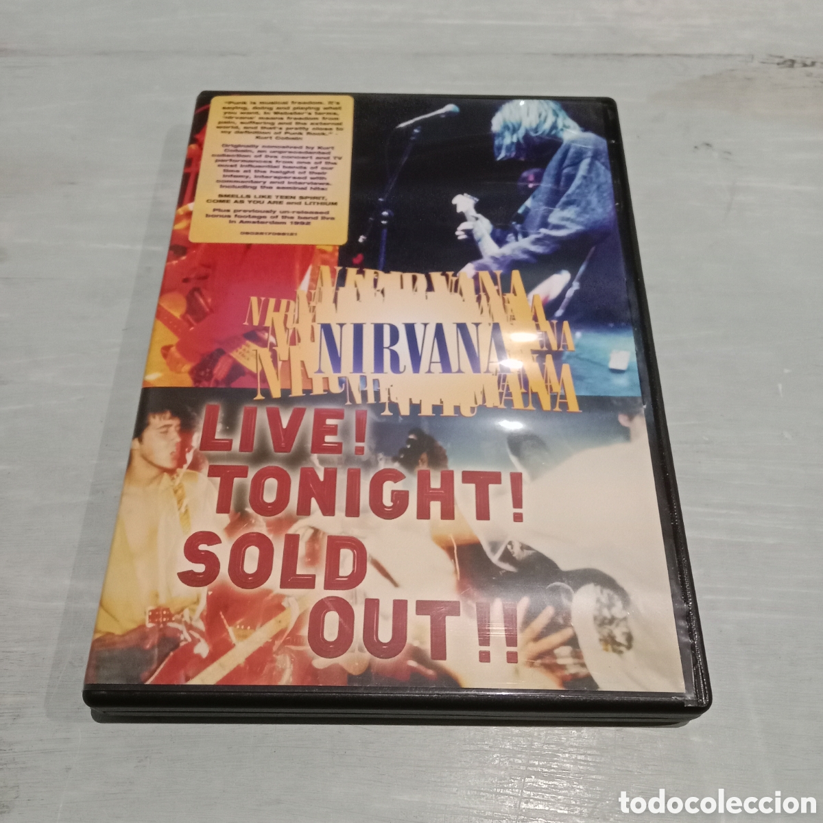 V&iacute;deos y DVD Musicales: NIRVANA - LIVE! TONIGHT! SOLD OUT!! - DVD