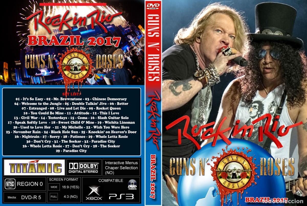 V&iacute;deos y DVD Musicales: GUNS N&acute; ROSES. 2017. ROCK IN RIO. BRAZIL. 2 DVD.