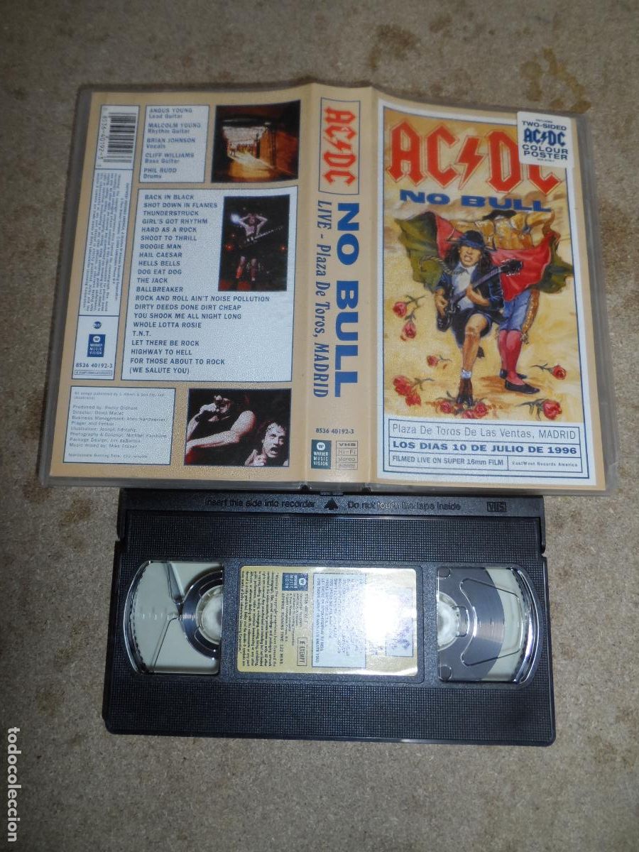 V&iacute;deos y DVD Musicales: VHS - AC/DC - No Bull (Live - Plaza De Toros, Madrid) (CONCIERTO)