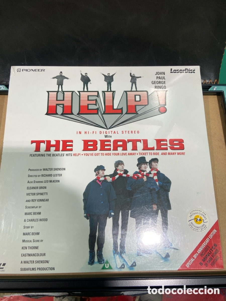 V&iacute;deos y DVD Musicales: Laser Disc. The Beatles. Help. Nueva
