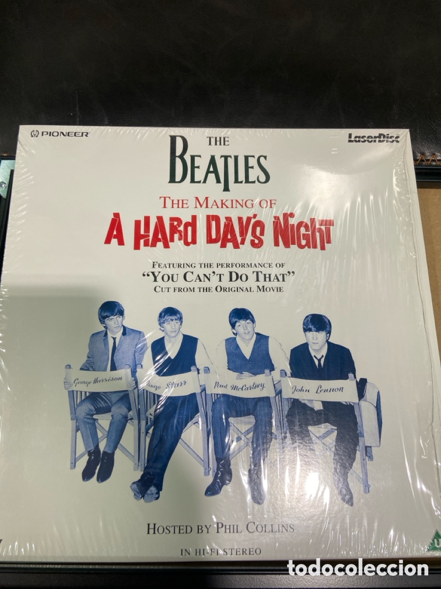 V&iacute;deos y DVD Musicales: Laser Disc. The beatles. A hard days night. Como nueva