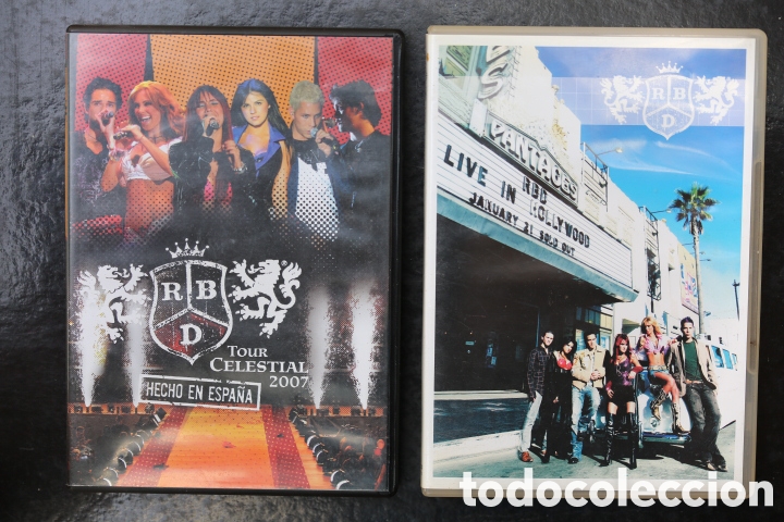 V&iacute;deos y DVD Musicales: 3 DVD. RBD REBELDE Tour Celestial 2007 HECHO EN ESPA&Ntilde;A. 2 discos + RBD LIVE IN HOLLYWOOD. Como nuevo