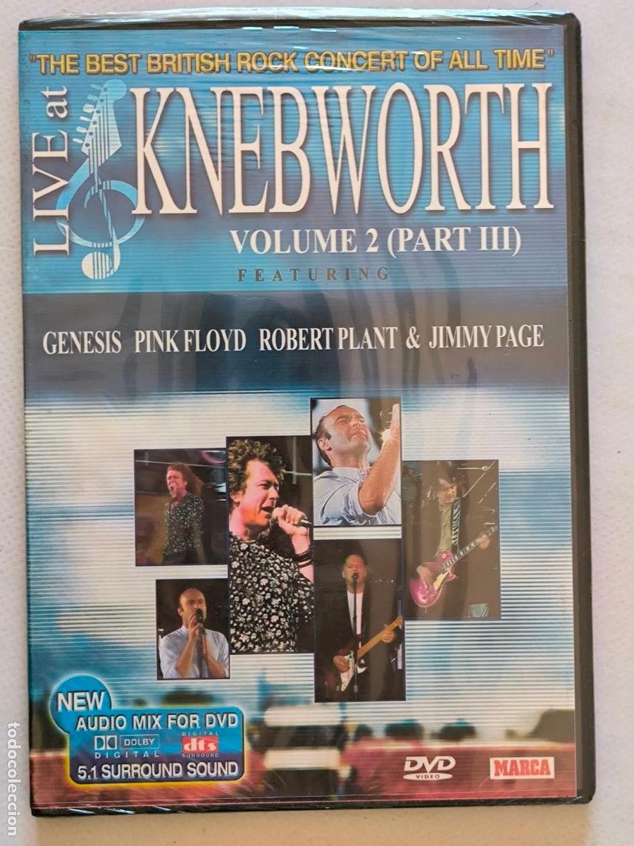 V&iacute;deos y DVD Musicales: DVD LIVE AT KNEBWORTH VOLUME 2 (PART III) - GENESIS, PINK FLOYD - CAJA SLIM - NUEVO, PRECINTADO (6F)