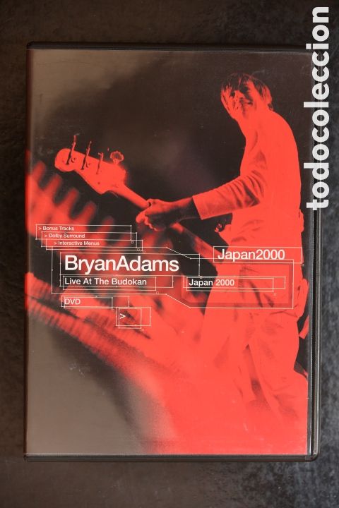 V&iacute;deos e DVD Musicais: DVD. BRYAN ADAMS. Live at the Budokan. Japan 2000. Concierto en Jap&oacute;n.