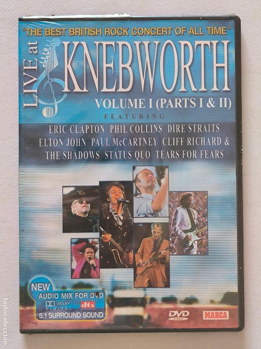 V&iacute;deos y DVD Musicales: DVD LIVE AT KNEBWORTH VOLUME I (PART I & II) - ERIC CLAPTON... - CAJA SLIM - NUEVO, PRECINTADO (6L)