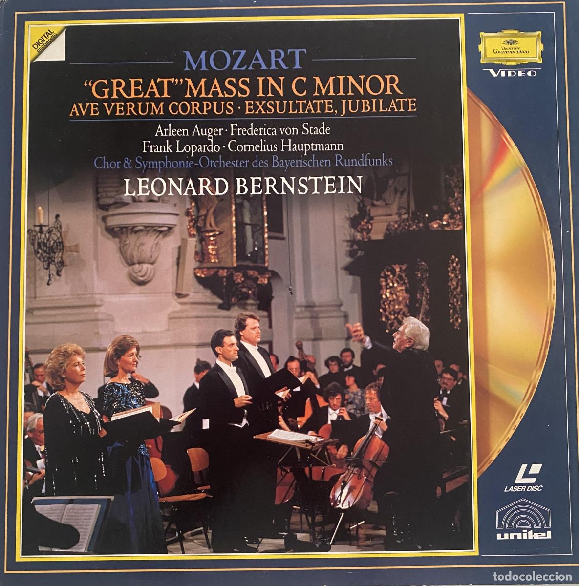 V&iacute;deos y DVD Musicales: MOZART - GREAT MASS IN C MINOR - LEONARD BERSTEIN - LASER DISC -1991 - DEUTSCHE GRAMMOPHON