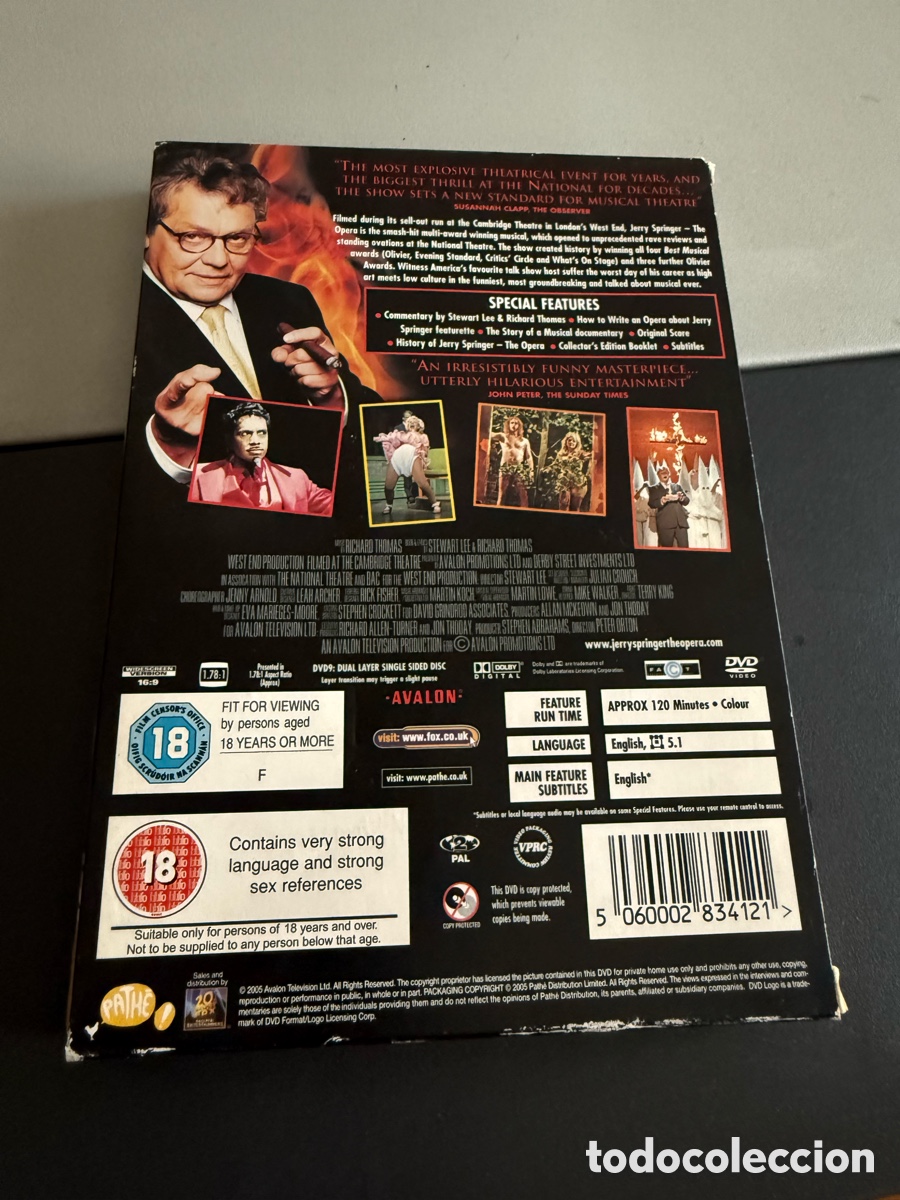 V&iacute;deos y DVD musicales: DVD. JERRY SPRINGER. THE OPERA - Foto 2