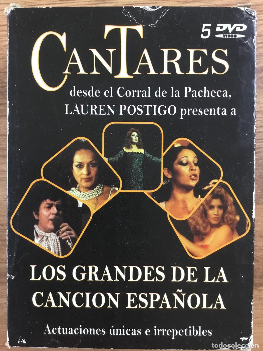 V&iacute;deos y DVD Musicales: CANTARES LOS GRANDES DE LA CANCI&Oacute;N ESPA&Ntilde;OLA - 5 DVD - ESPA&Ntilde;OL CASTELLANO
