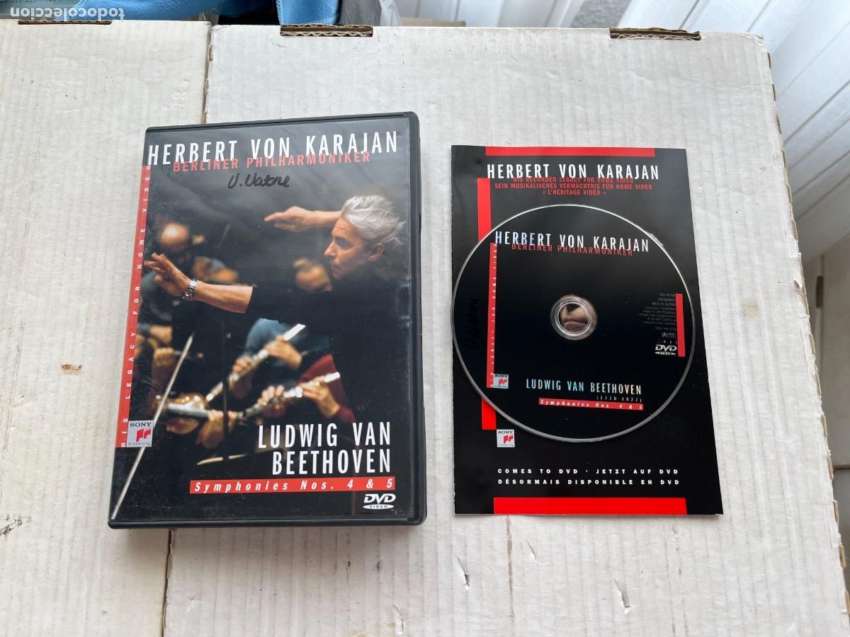 V&iacute;deos y DVD Musicales: HERBERT VON KARAJAN BEETHOVEN SYMPHONIES 4 5 - DVD MUSICAL KREATEN