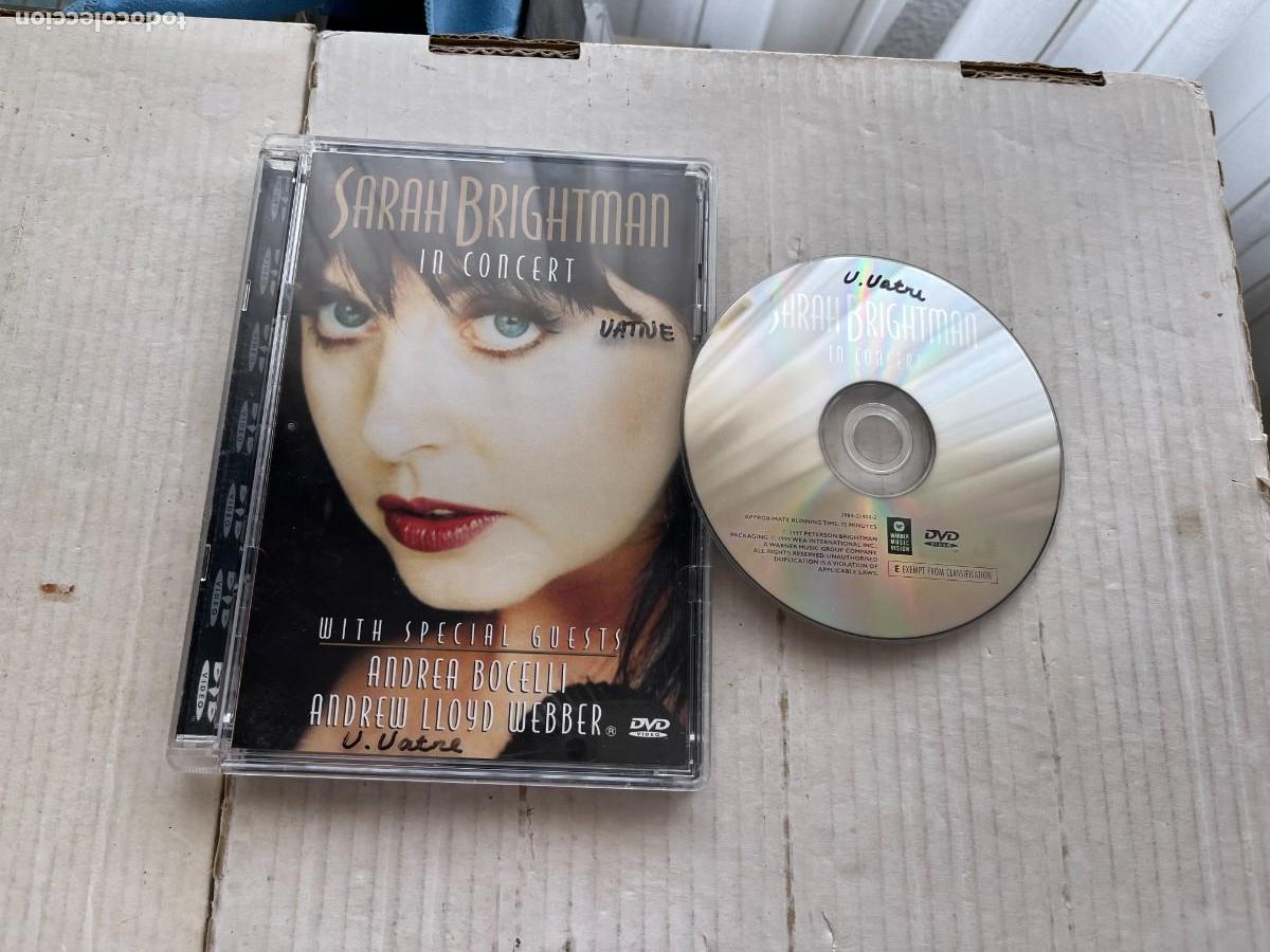 V&iacute;deos y DVD Musicales: SARA BRIGHTMAN IN CONCERT ESQUINAS REDONDEADAS- DVD MUSICAL KREATEN