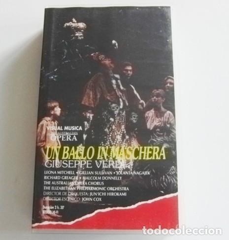 V&iacute;deos y DVD Musicales: UN BALLO IN MASCHERA GIUSEPPE VERDI &Oacute;PERA VHS - VISUAL M&Uacute;SICA - LEONA MITCHELL SULLIVAN JOHN COX