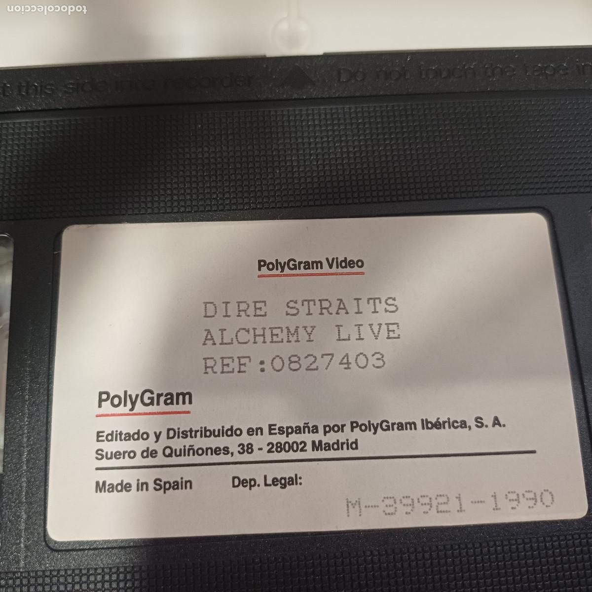V&iacute;deos y DVD musicales: DIRE STRAITS/ALCHEMY LIVE/VHS. - Foto 2
