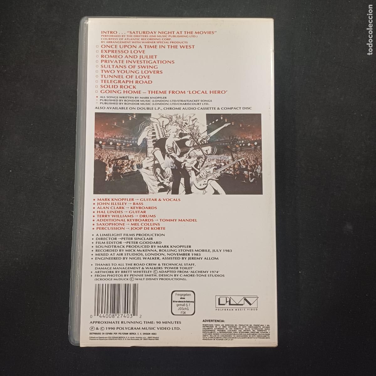 V&iacute;deos y DVD musicales: DIRE STRAITS/ALCHEMY LIVE/VHS. - Foto 3