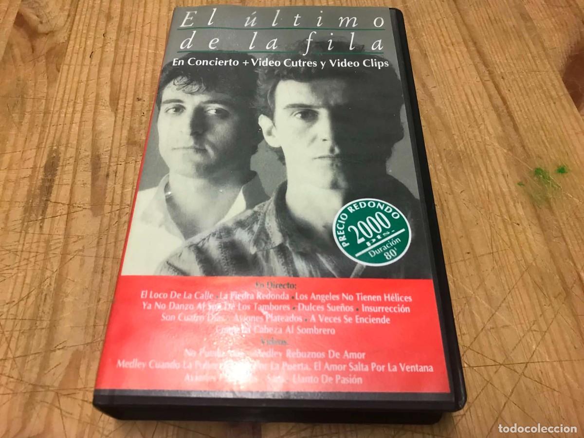 V&iacute;deos y DVD Musicales: El &Uacute;ltimo De La Fila - En Concierto + Video Cutres Y Video Clips (VHS)