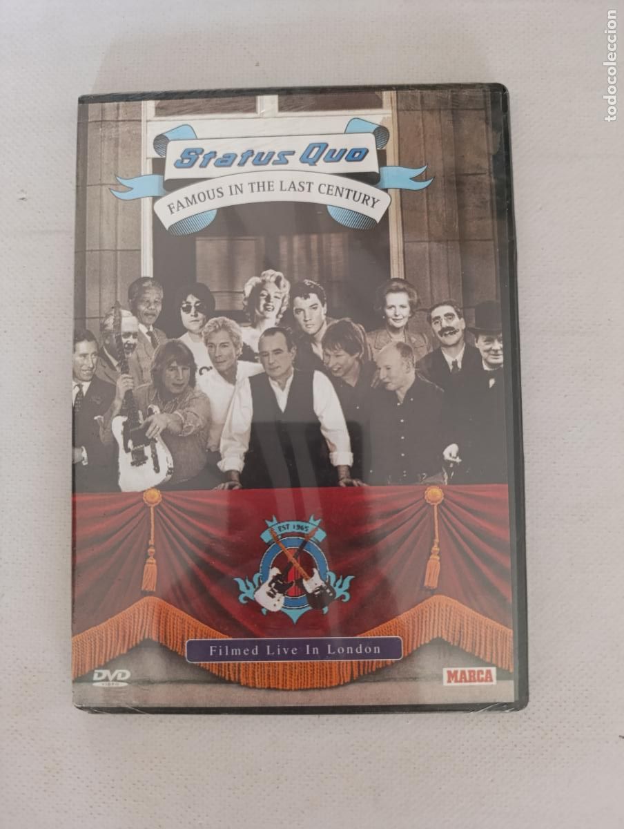 V&iacute;deos y DVD musicales: DVD STATUS QUO - FAMOUS IN THE LAST CENTURY - FILMED LIVE IN LONDON - CAJA SLIM - NUEVO (184)
