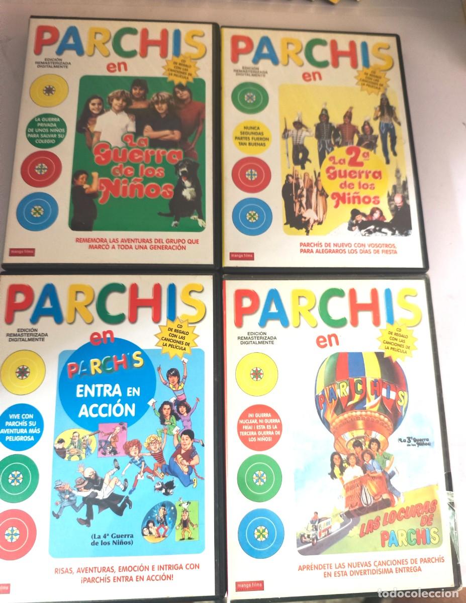V&iacute;deos y DVD musicales: LOTE 4 DVDs PARCH&Iacute;S REMASTERIZADOS &ndash; LA GUERRA DE LOS NI&Ntilde;OS 1 y 2 &ndash; PARCH&Iacute;S ENTRA EN ACCI&Oacute;N &ndash; LAS LO