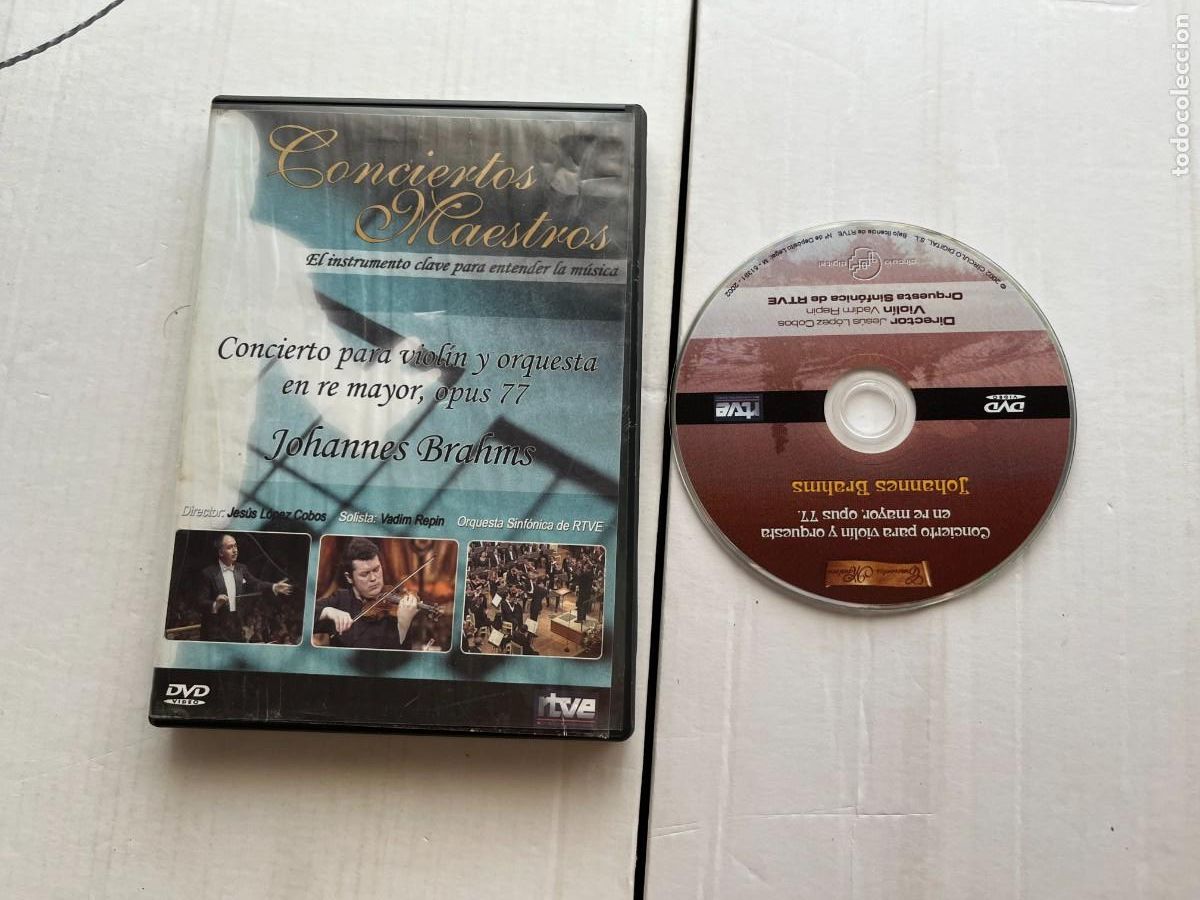 V&iacute;deos y DVD musicales: CONCIERTOS MAESTROS VIIOLIN ORQUESTA JOHANNES BRAHMS - DVD MUSICAL KREATEN