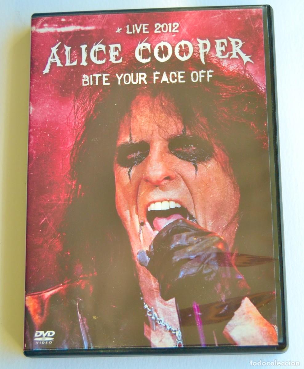V&iacute;deos y DVD musicales: Alice Cooper. Live 2012. &rdquo; Bite your face off&rdquo;. Dvd. Grabado en USA. Buen estado