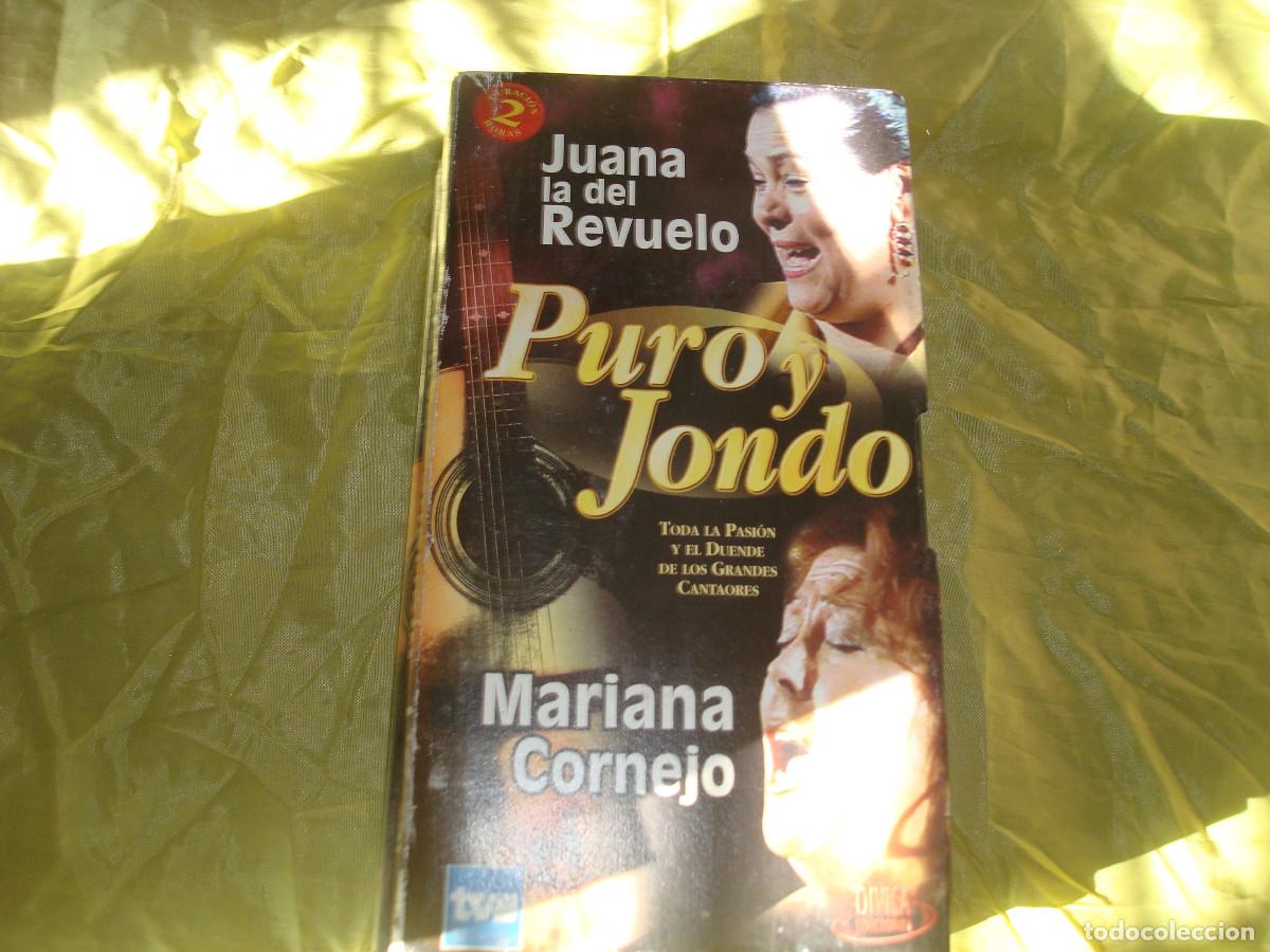 V&iacute;deos y DVD musicales: PURO Y JONDO. JUANA LA DEL REVUELO / MARIANA CORNEJO. DIVISA, 2002. VHS