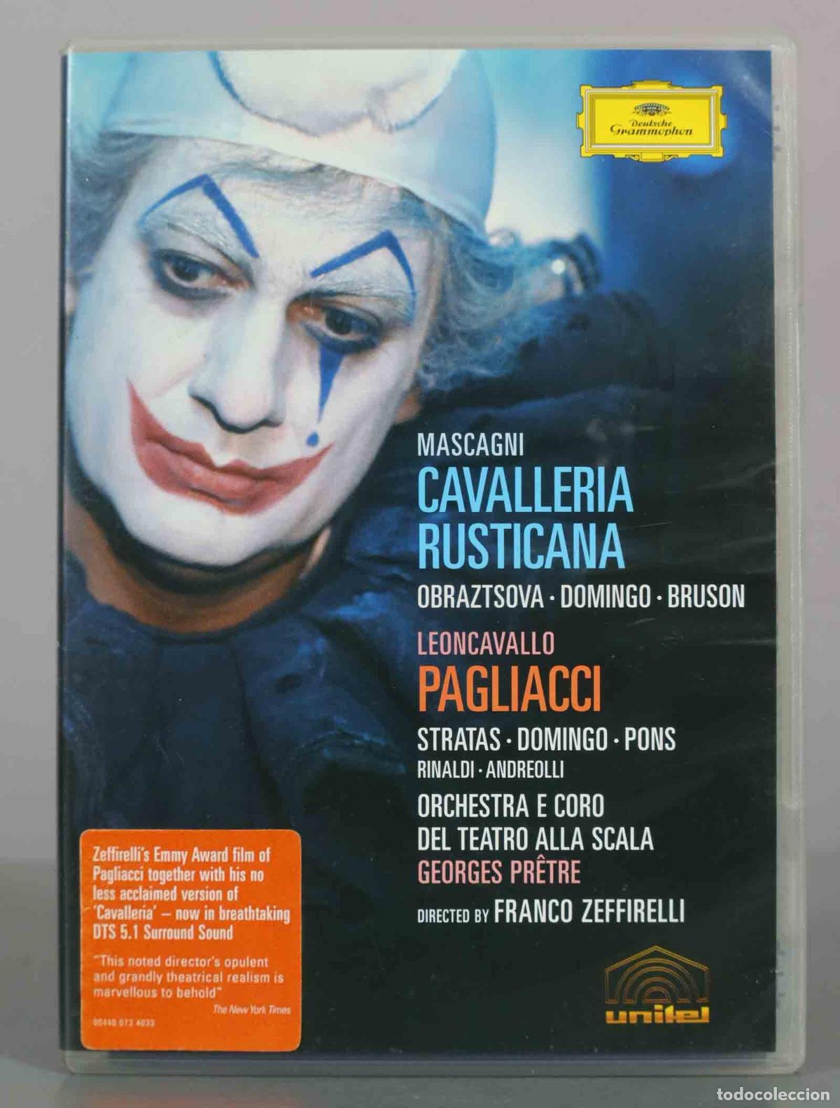 V&iacute;deos y DVD musicales: DVD. Mascagni: Cavalleria Rusticana, Leoncavallo: Pagliacci - Georges Pr&ecirc;tre, Franco Zeffirelli, Pl