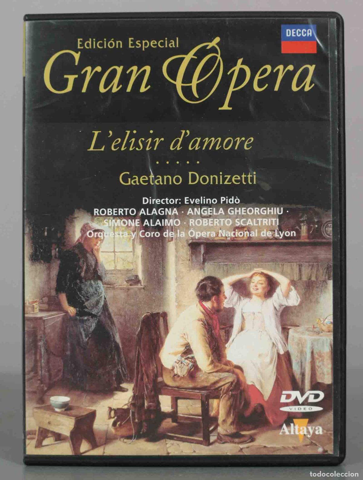 V&iacute;deos y DVD musicales: DVD. L&acute;elisir d&acute;amore - Gaetano Donizetti, Evelino Pid&ograve;, Roberto Alagna, Angela Gheorghiu