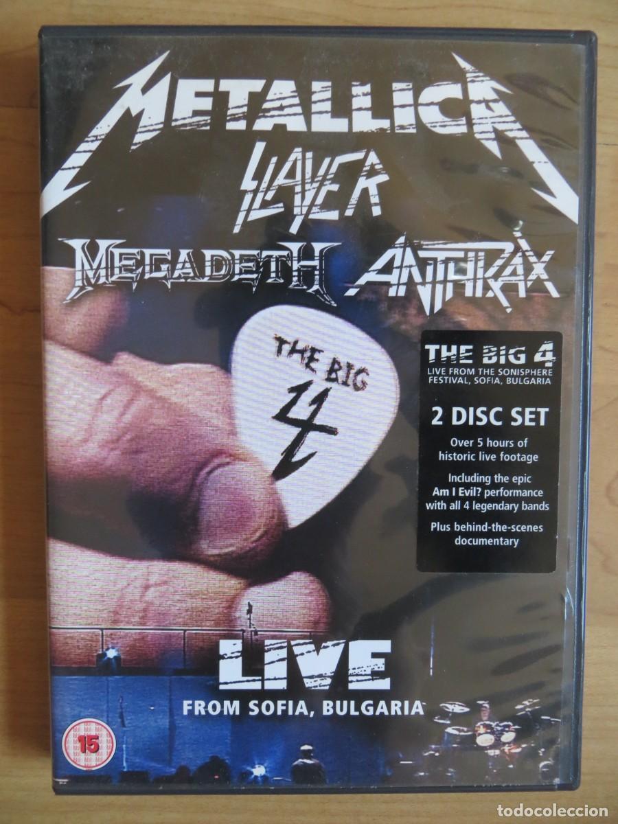 V&iacute;deos y DVD musicales: Metallica, Slayer, Megadeth, Anthrax - The Big 4: Live From Sofia, Bulgaria (2xDVD)