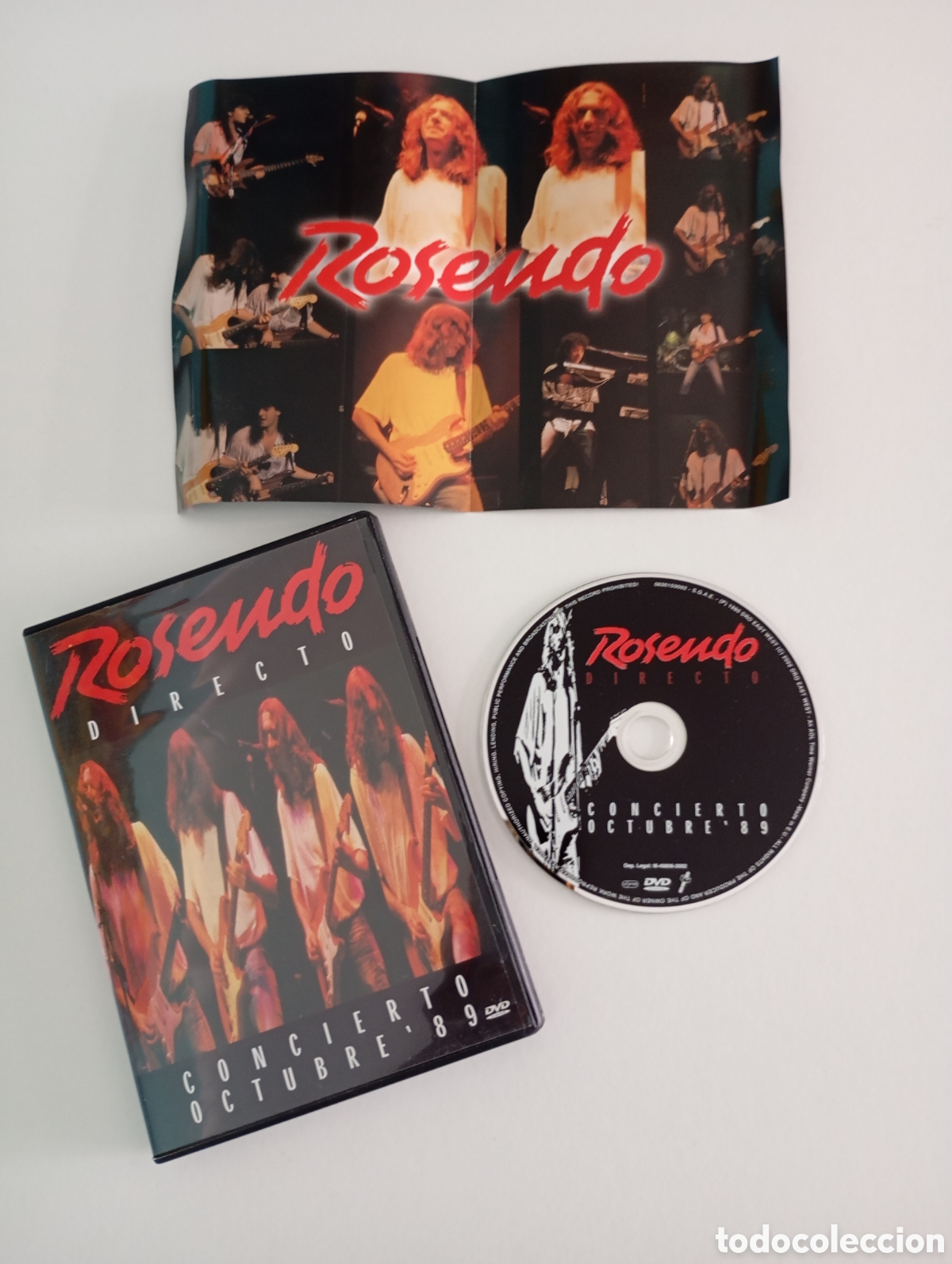 V&iacute;deos y DVD musicales: DVD Rosendo Concierto Directo Octubre 1989 Madrid sala Jacara Dro Films Anton Reixa Rock Espa&ntilde;ol