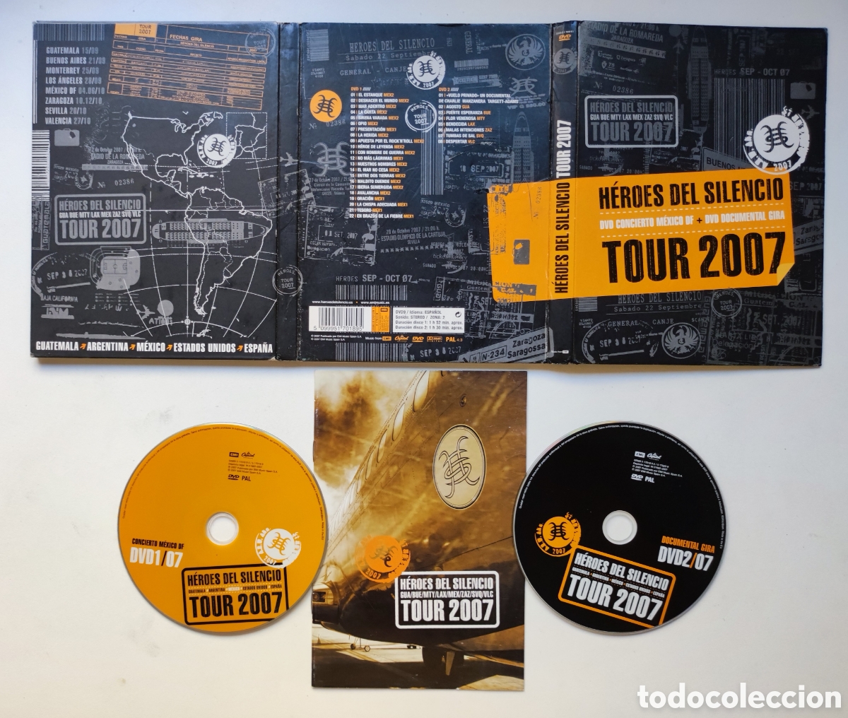 V&iacute;deos y DVD musicales: 2XDVD - H&Eacute;ROES DEL SILENCIO / TOUR 2007 - CONCIERTO MEXICO DF + DOCUMENTAL GIRA - EMI MUSIC 2007